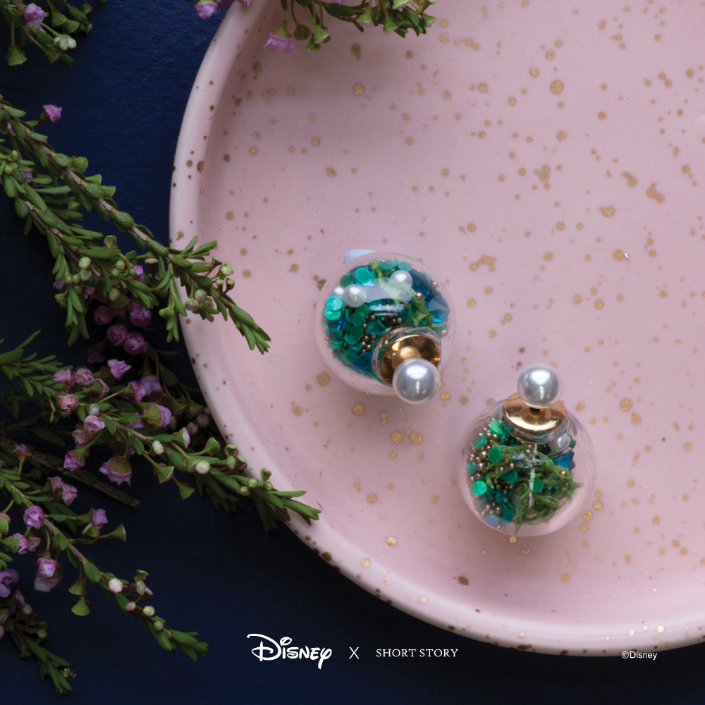 Disney x Short Story Bubble Earrings Ariel