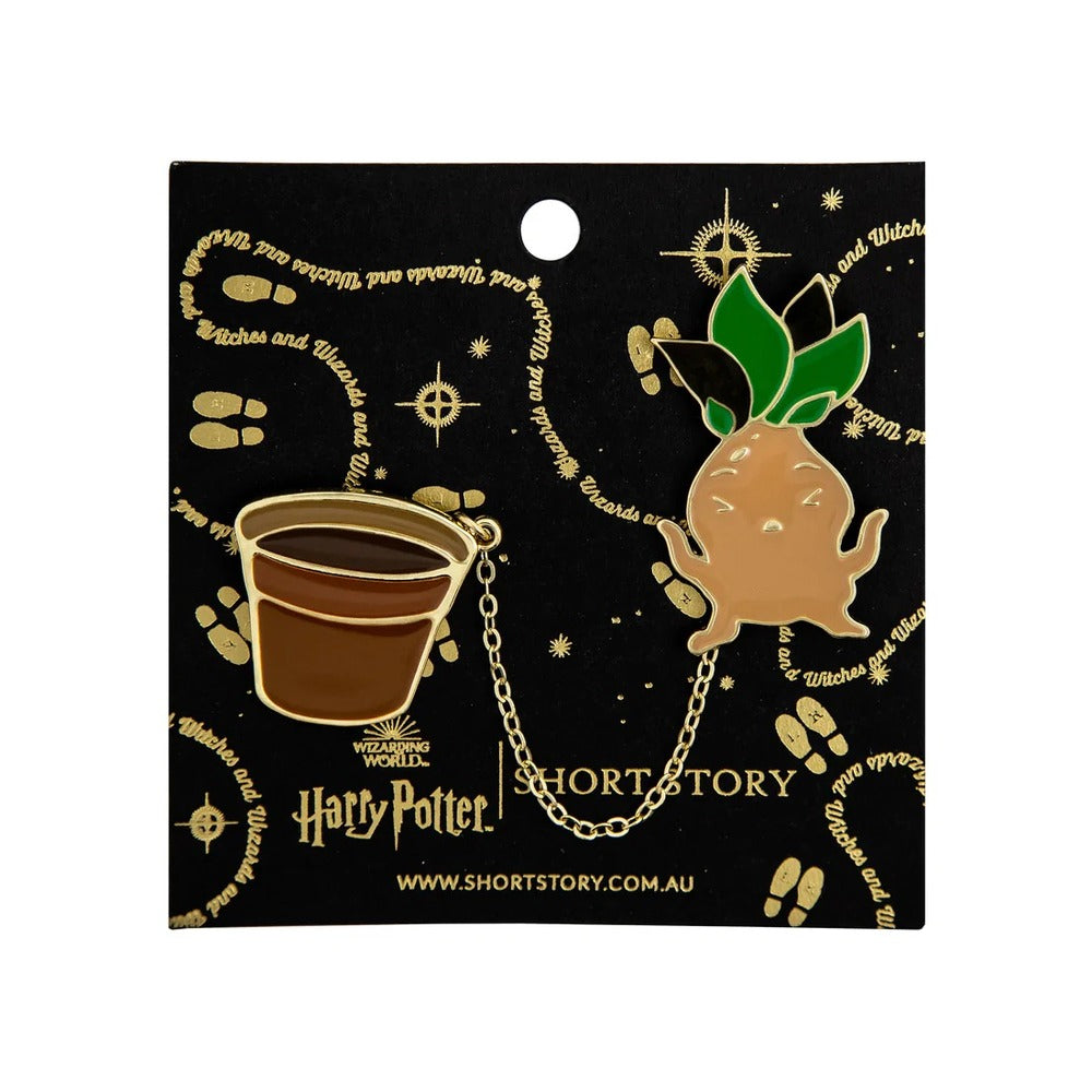 Harry Potter x Short Story Enamel Pin - Mandrake & Pot
