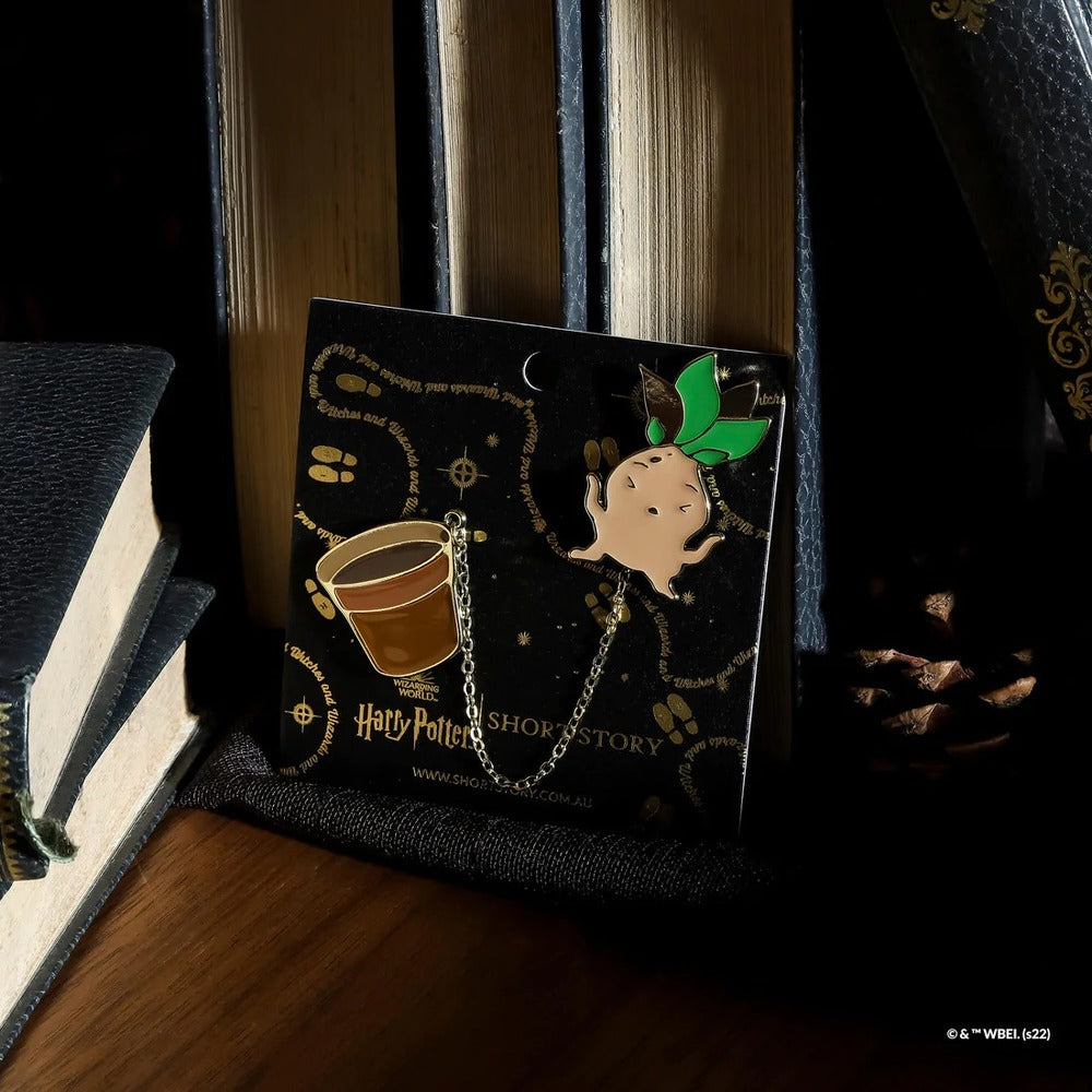 Harry Potter x Short Story Enamel Pin - Mandrake & Pot