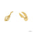 Harry Potter x Short Story Earrings - Nimbus 2000 & Snitch - Gold