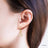 Harry Potter x Short Story Earrings - Diamante Deathly Hallows - Gold