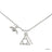 Harry Potter x Short Story Necklace - Deathly Hallows - Silver