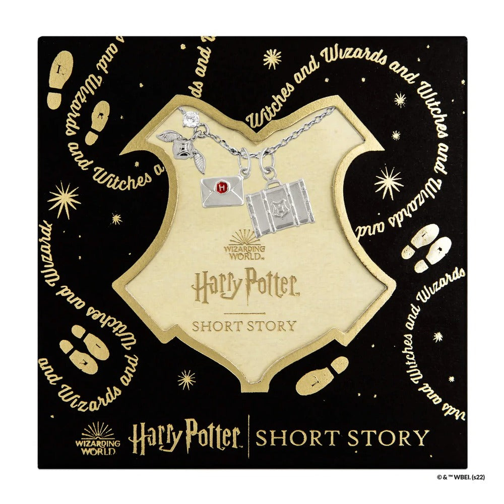 Harry Potter x Short Story Necklace - Hogwarts Letter - Silver