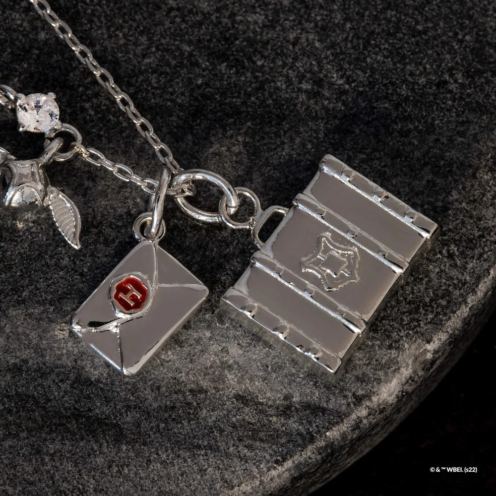 Harry Potter x Short Story Necklace - Hogwarts Letter - Silver