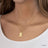 Harry Potter x Short Story Necklace - Marauder's Map - Gold