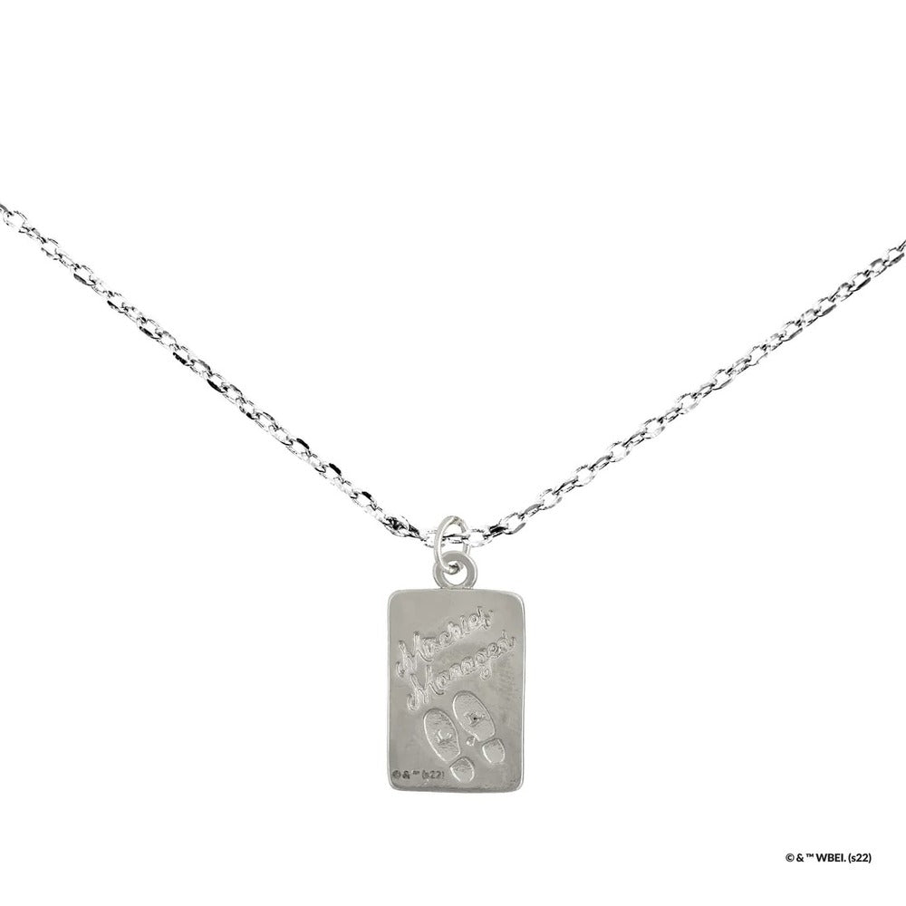 Harry Potter x Short Story Necklace - Marauder's Map - Silver
