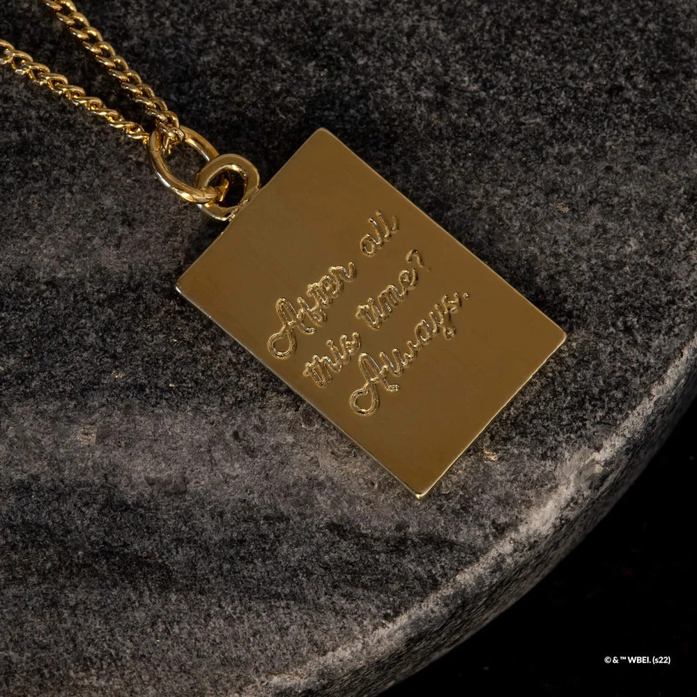 Harry Potter x Short Story Necklace - Doe - Gold