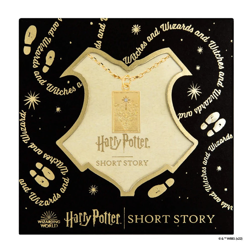Harry Potter x Short Story Necklace - Doe - Gold