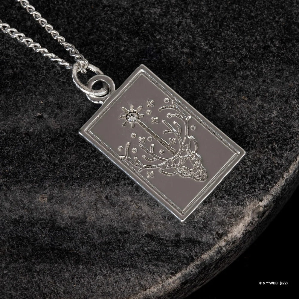 Harry Potter x Short Story Necklace - Doe - Silver