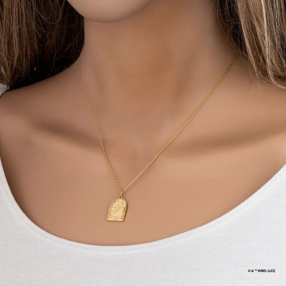 Harry Potter x Short Story Necklace - Hidden Staircase - Gold