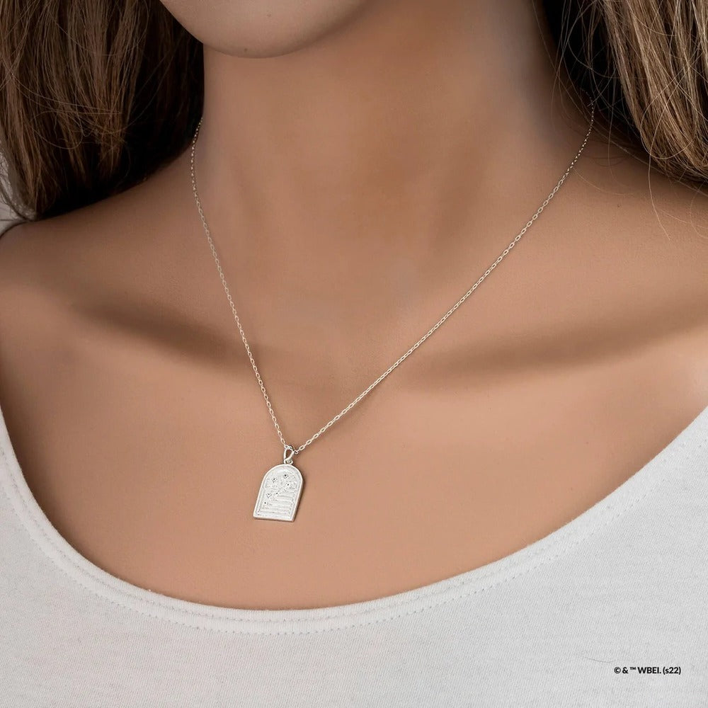 Harry potter x Short Story Necklace - Hidden Staircase - Silver