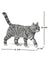 Jekca Animals - Tabby Cat Grey Walking 28cm