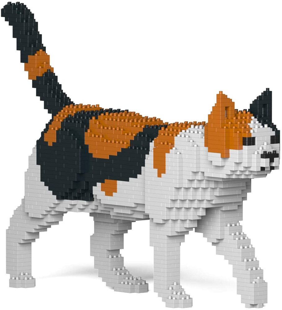 Jekca Animals - Calico Cat Walking 28cm