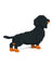 Jekca Animals - Dachshund Black 17cm
