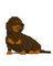 Jekca Animals - Dachshund Sitting Brown 17cm