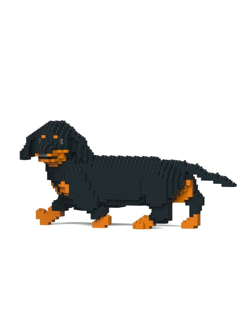 Jekca Animals - Dachshund Walking Black 15cm