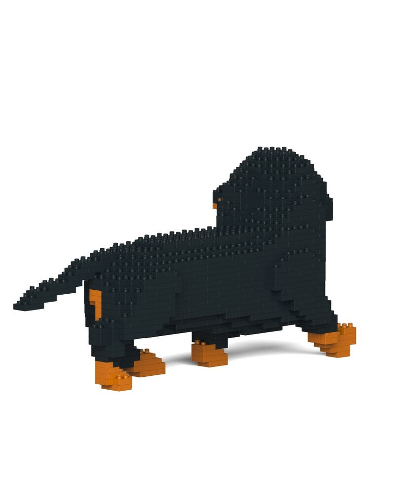 Jekca Animals - Dachshund Walking Black 15cm