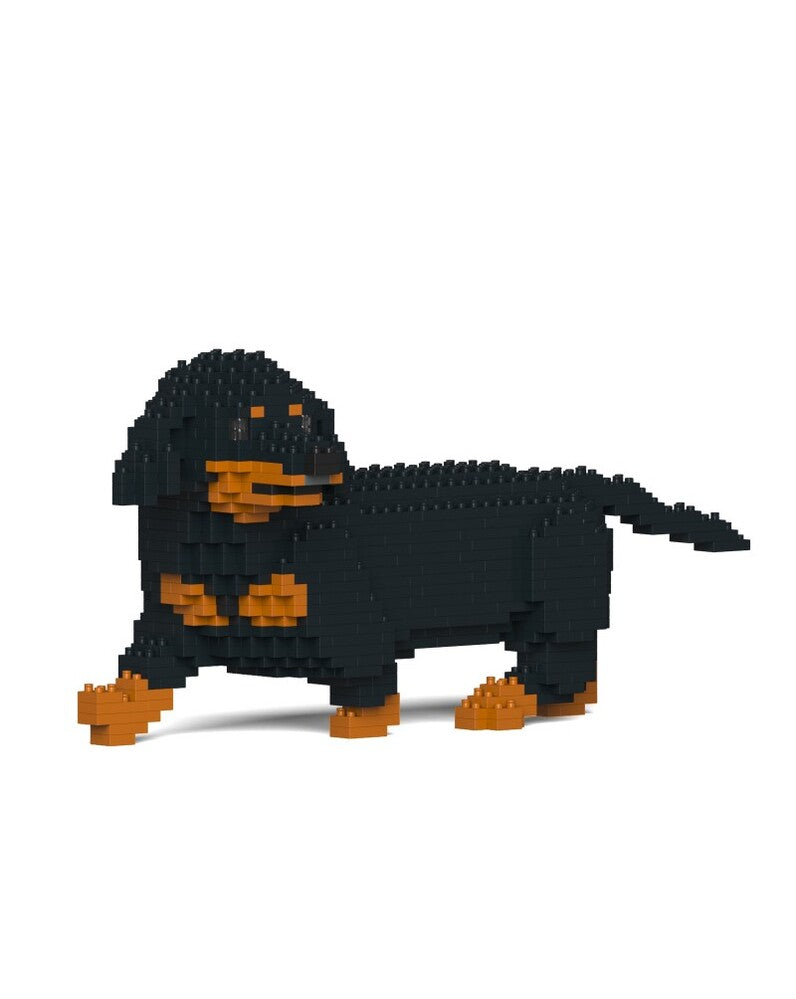 Jekca Animals - Dachshund Walking Black 15cm