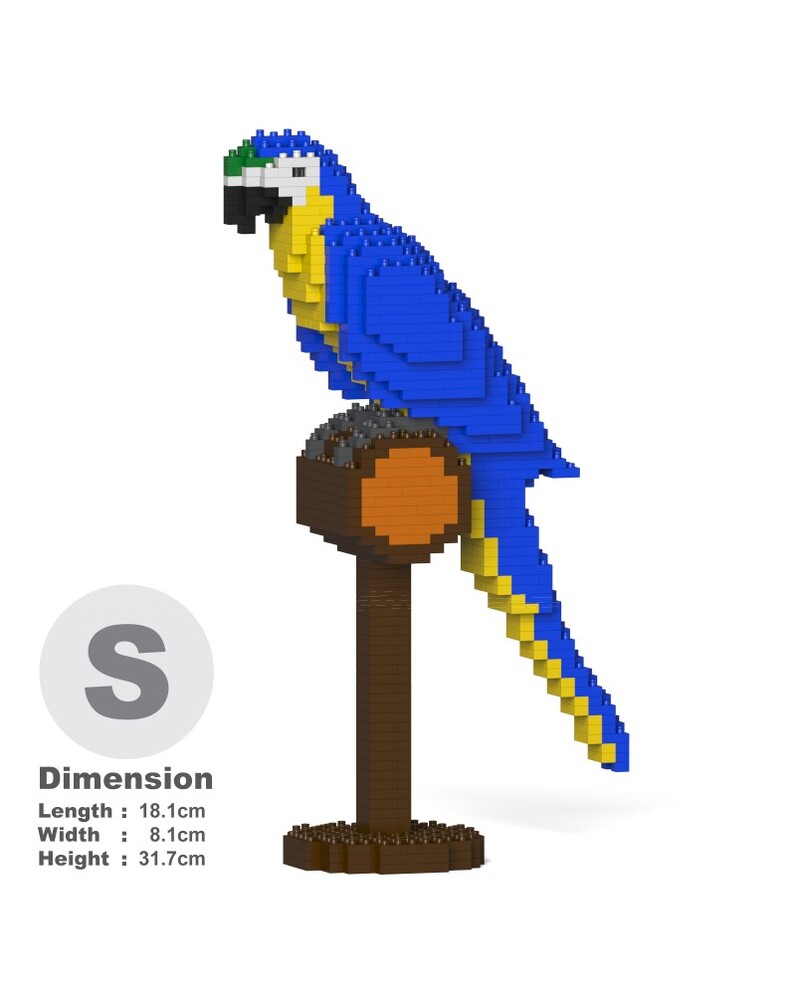 Jekca Animals - Blue And Gold Macaw 31cm