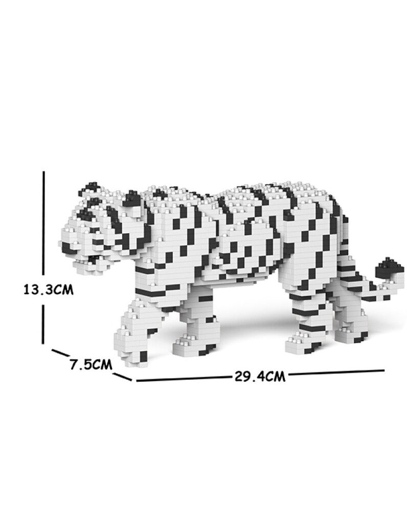 Jekca Animals - White Tiger 13cm