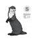 Jekca Animals - Otter 26cm