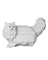 Jekca Animals - Persian Cat 22cm