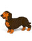 Jekca Animals - Dachshund Brown 16cm