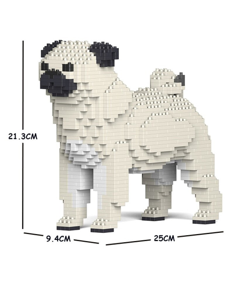 Jekca Animals - Pug 21cm