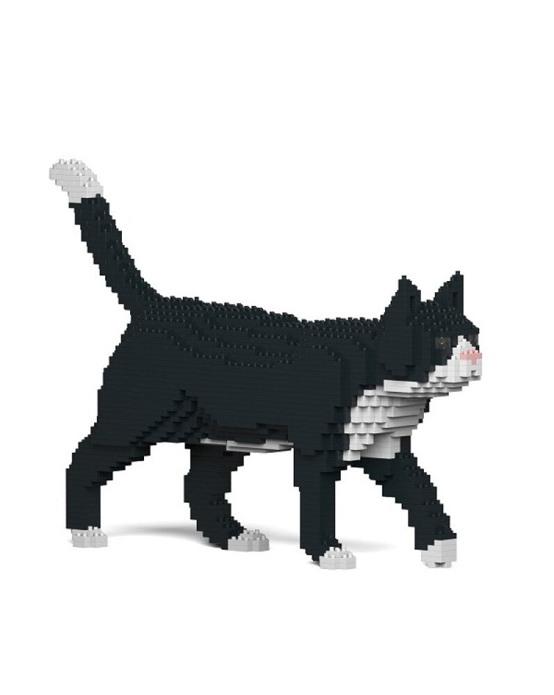 Jekca Animals - Tuxedo Cat Walking 28cm