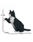 Jekca Animals - Tuxedo Cat Pawing 27cm