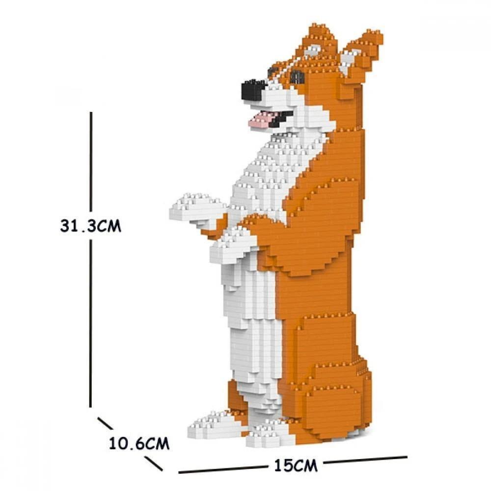 Jekca Animals - Welsh Corgi Standing 31cm