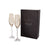 Dartington Crystal 50th Anniversary Celebration Toasting Flute Pair - Gold