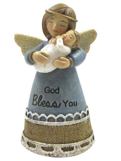 Little Blessings Angel - God Bless This Child Baby Boy Blue