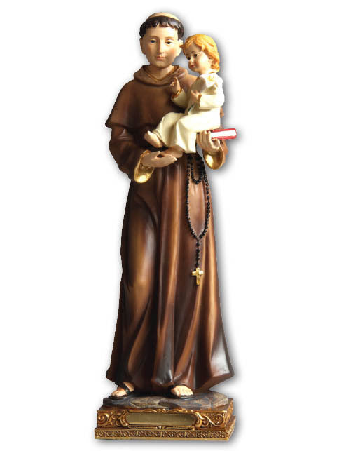 St Anthony - 30cm Resin Statue
