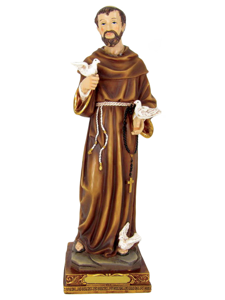 St Francis - 30cm Resin Statue