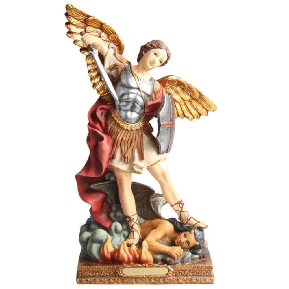 St Michael - 30cm Resin Statue