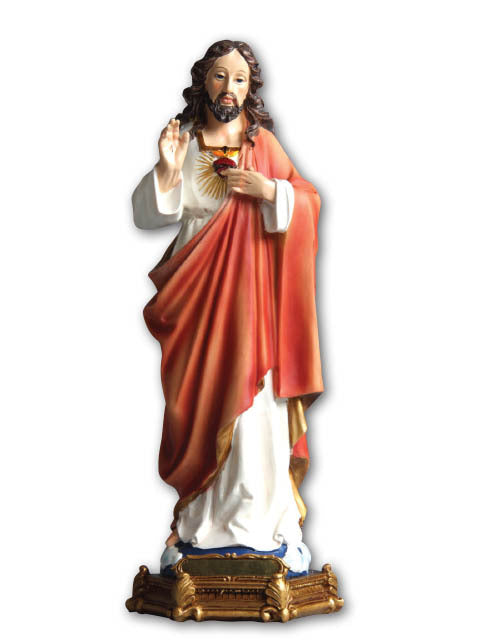 Sacred Heart Of Jesus - 20cm Resin Statue