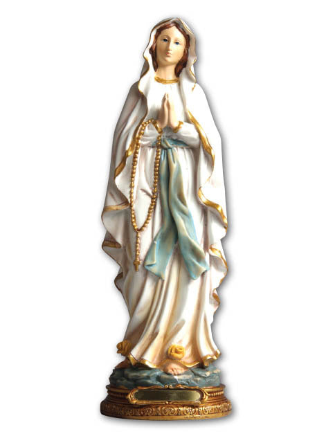 Our Lady Of Lourdes - 20cm Resin Statue