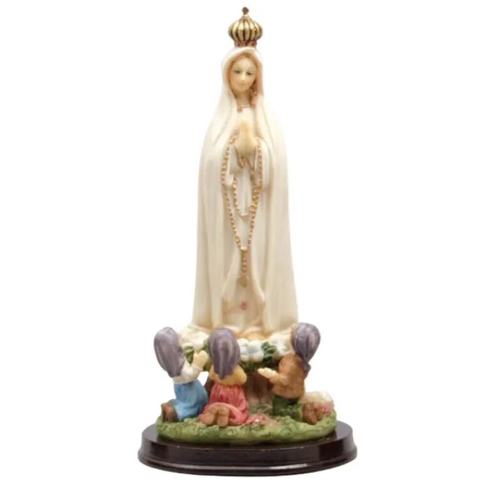 Fatima With Children - 21cm Resin Statue