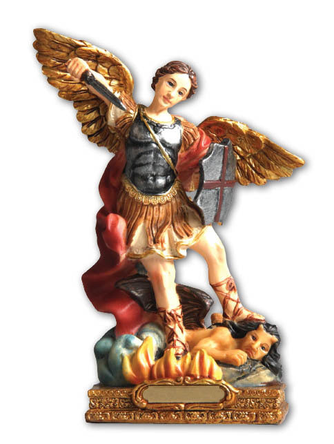 St Michael - 20cm Resin Statue