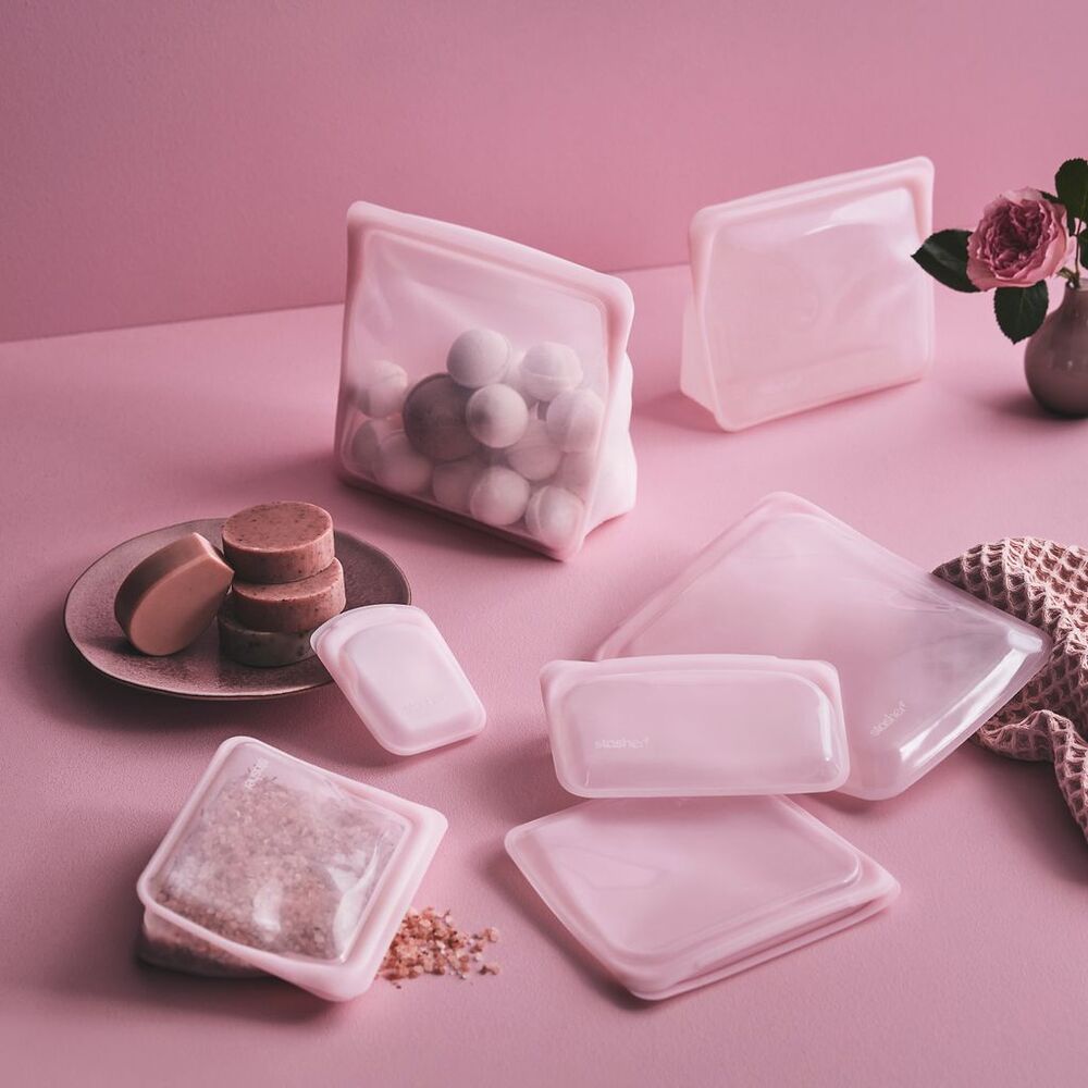 Stasher Sandwich Bag - Pastel Pink
