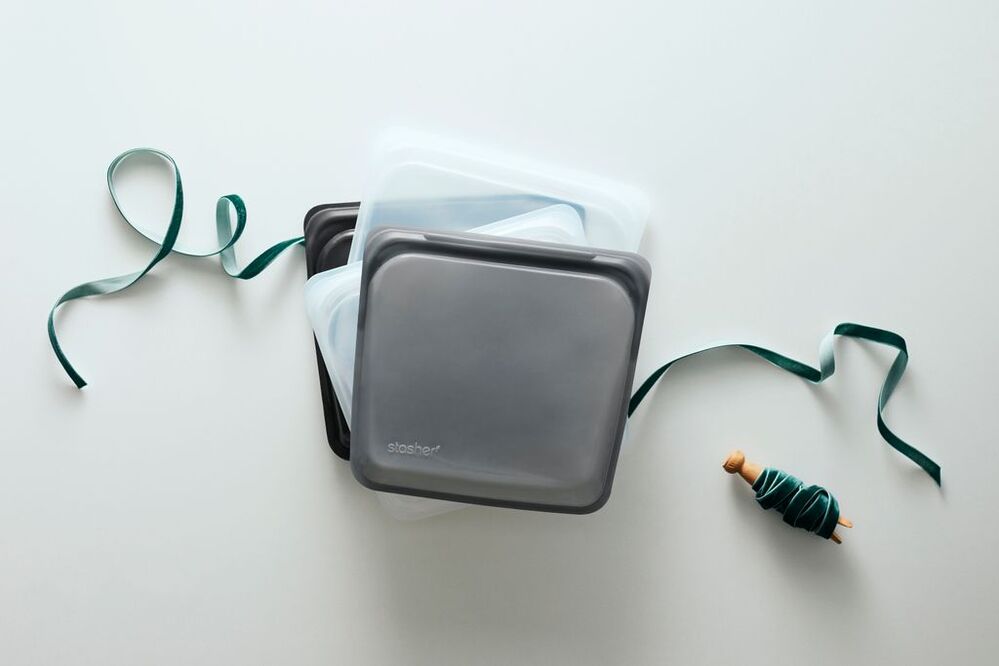 Stasher Sandwich Bag - Pastel Black