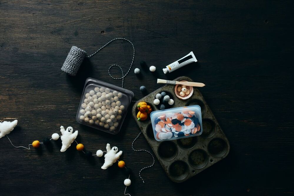 Stasher Sandwich Bag - Pastel Black