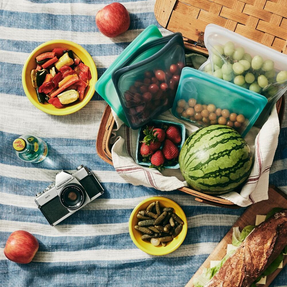 Stasher Sandwich Bag - Pastel Black