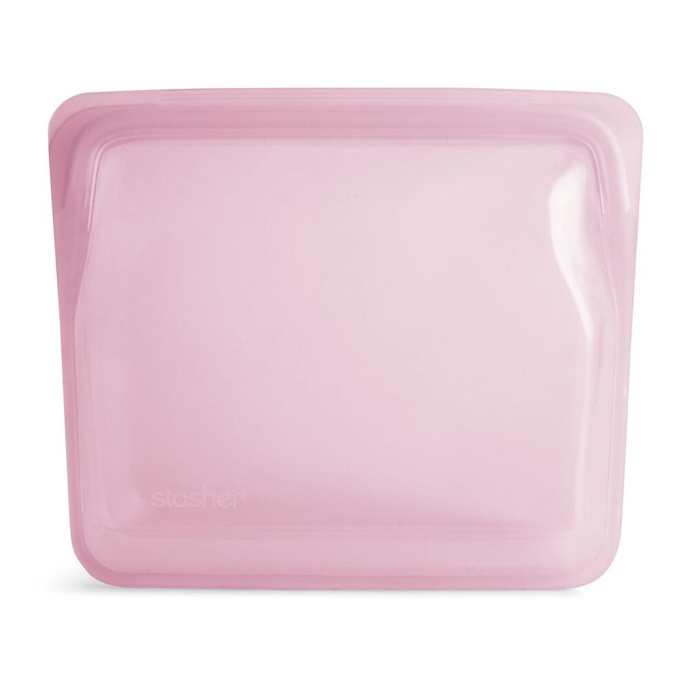 Stasher Stand Up Bag Mid - Pastel Pink