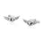Disney Couture Kingdom - Star Wars - The Mandalorian The Child Cufflinks White Gold