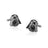 Disney Couture Kingdom - Star Wars - Darth Vader Cufflinks White Gold and Gunmetal Plated