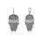 Disney Couture Kingdom - Star Wars - Kylo Ren Drop Earrings White Gold