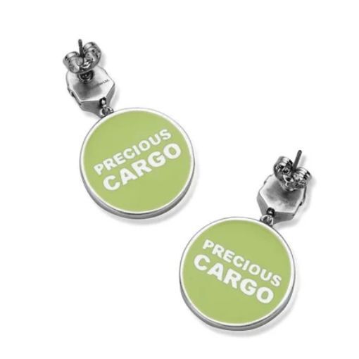 Star Wars Couture Kingdom - The Mandalorian - Grogu Precious Cargo Medallion Drop Earrings