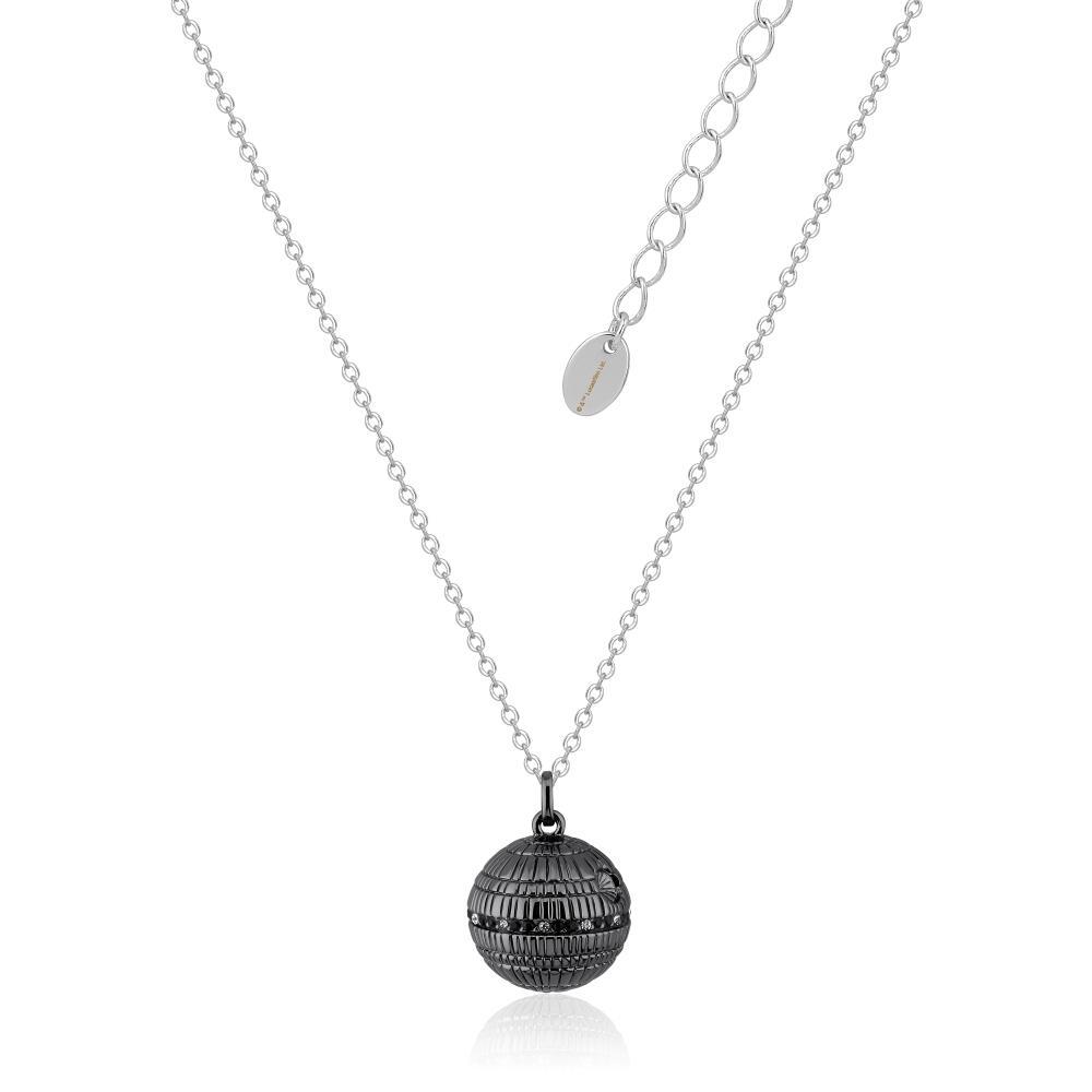 Disney Couture Kingdom - Star Wars - Death Star Necklace White Gold and Gunmetal Plated